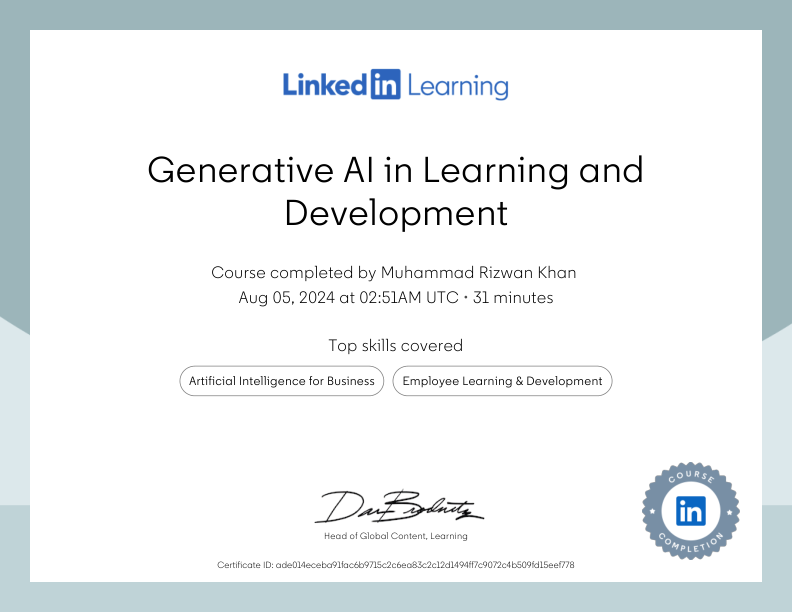 LinkedIn Learning Certificate (6)